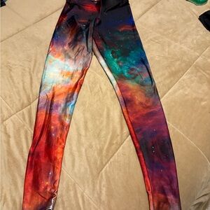 Blackmilk Multicolor Galaxy Leggings